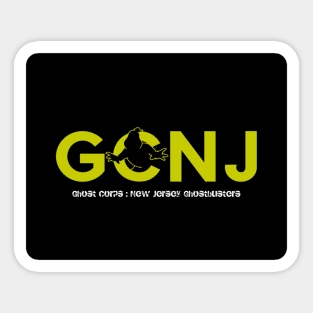 GCNJ yellow graphic Sticker